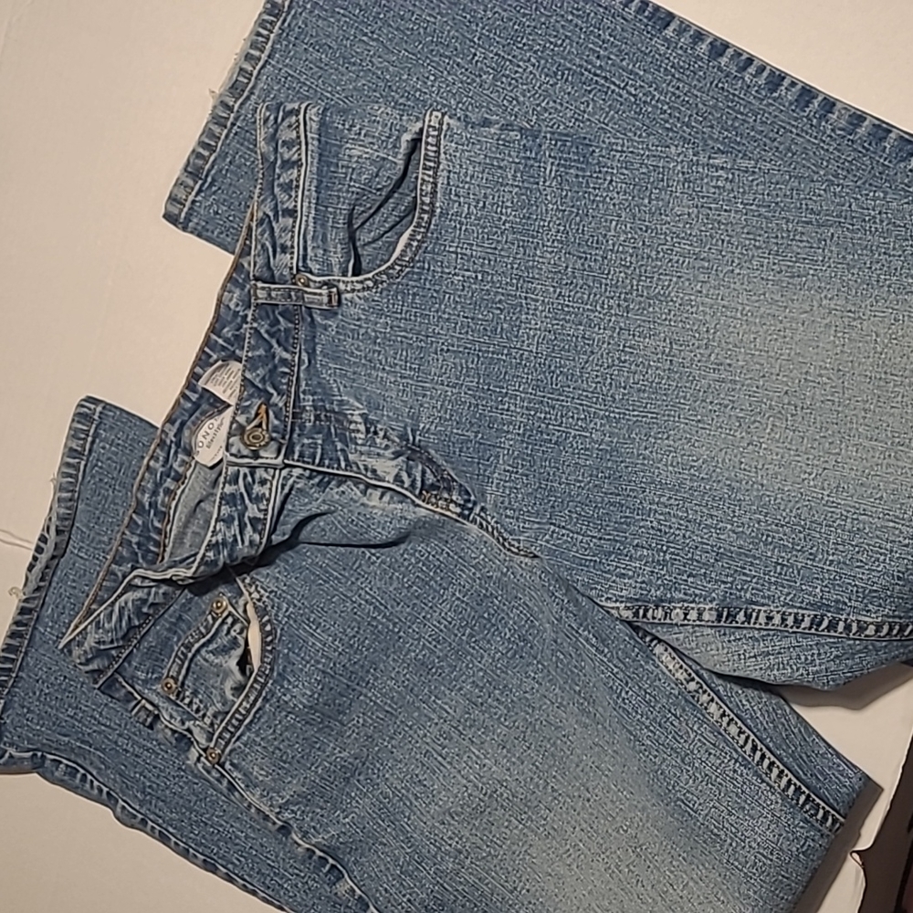 Sonoma Womens 10 petite denim stretch blue jeans average boot cut